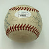 1953 New York Yankees World Series Champs Team Signed Baseball Mickey Mantle JSA
