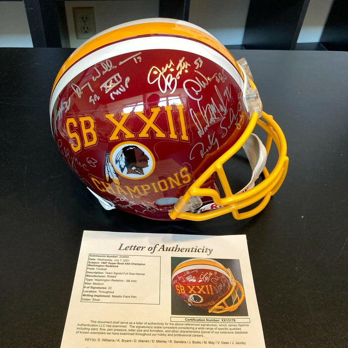 Beautiful 1987 Washington Redskins SB Champs Team Signed Super Bowl He — Showpieces Sports Beautiful 1987 Washington Redskins SB Champs Team Signed Super Bowl He — Showpieces Sports