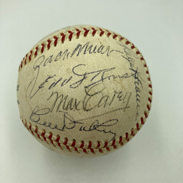 1950's HOF Multi Signed Baseball Lefty Grove Ray Schalk Pie Traynor Sam Rice JSA