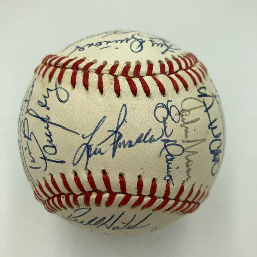 Beautiful 1990 Cincinnati Reds World Series Champs Team Signed Baseball JSA COA