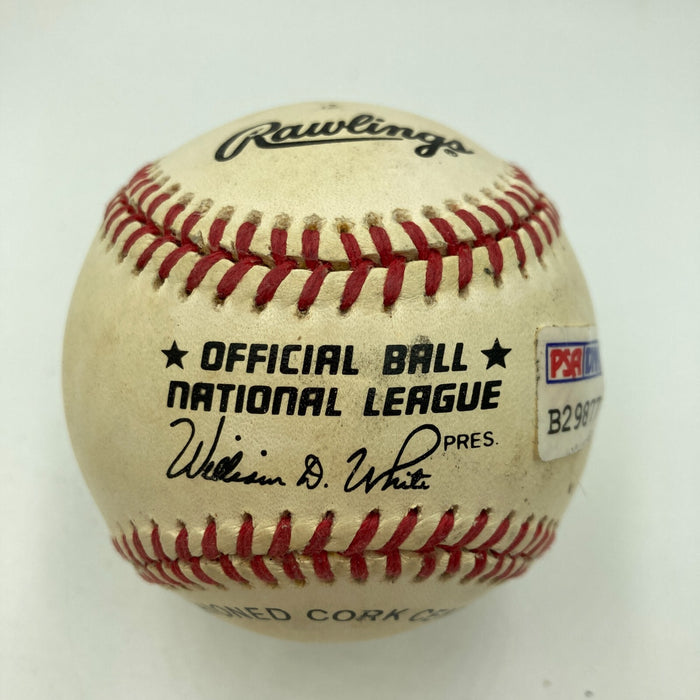 President George H.W. Bush Signed National League Baseball PSA DNA Sticker