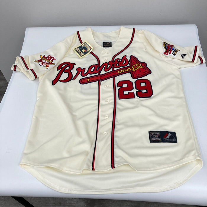 John Smoltz Signed Atlanta Braves 1995 World Series STAT Jersey Tristar COA