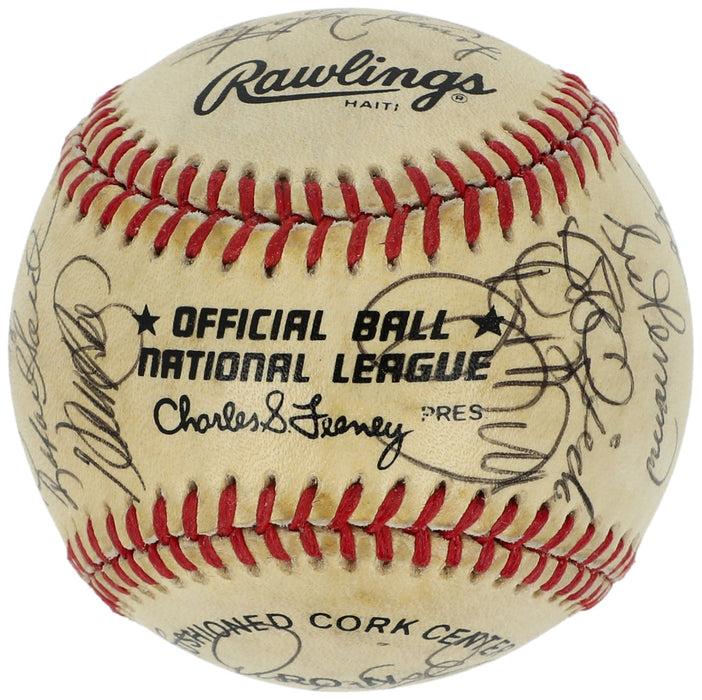 1986 New York Mets World Series Champs Team Signed Vintage NL Baseball Beckett