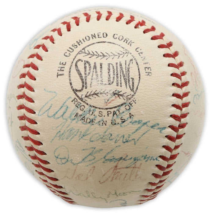 1956 St. Louis Cardinals Team Signed Baseball Stan Musial JSA COA