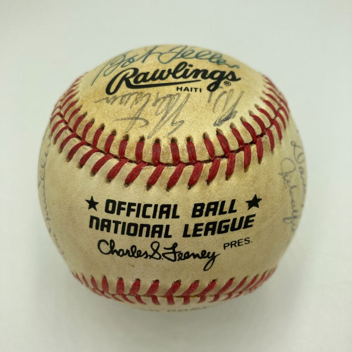 1954 New York Giants & Cleveland Indians World Series Multi Signed Baseball JSA