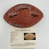 John Madden Troy Aikman 2006 Hall Of Fame Induction Signed Football JSA COA