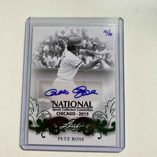 2015 Leaf National Convention Pete Rose Auto #10/10 Signed Baseball Card