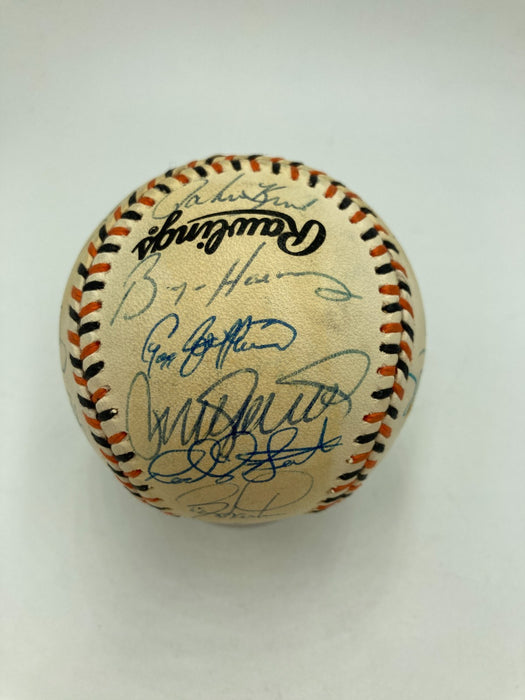 1993 All Star Game Team Signed Baseball 32 Sigs Barry Bonds Tony Gwynn JSA COA