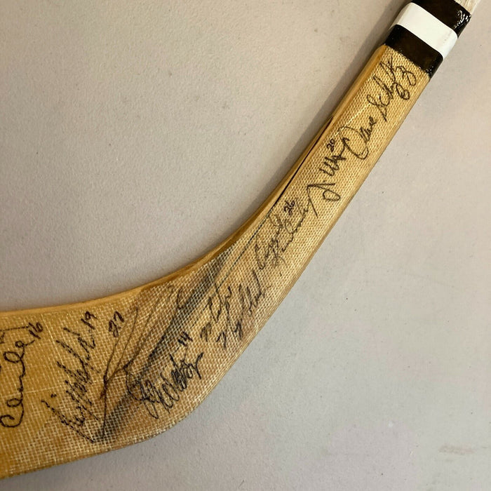 1974-75 Philadelphia Flyers Stanley Cups Champs Team Signed Hockey Stick JSA COA