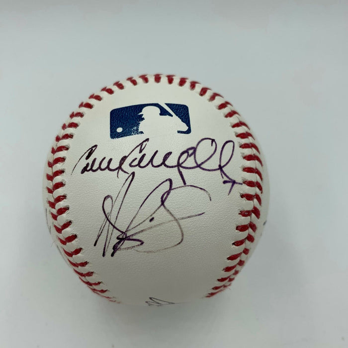 Mike Trout & Albert Pujols 2014 Los Angeles Angels Team Signed MLB Baseball JSA