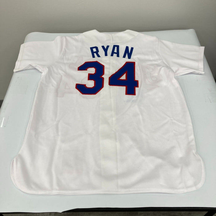 Nolan Ryan 5,714 K's Signed Texas Rangers Mitchell & Ness Jersey JSA COA