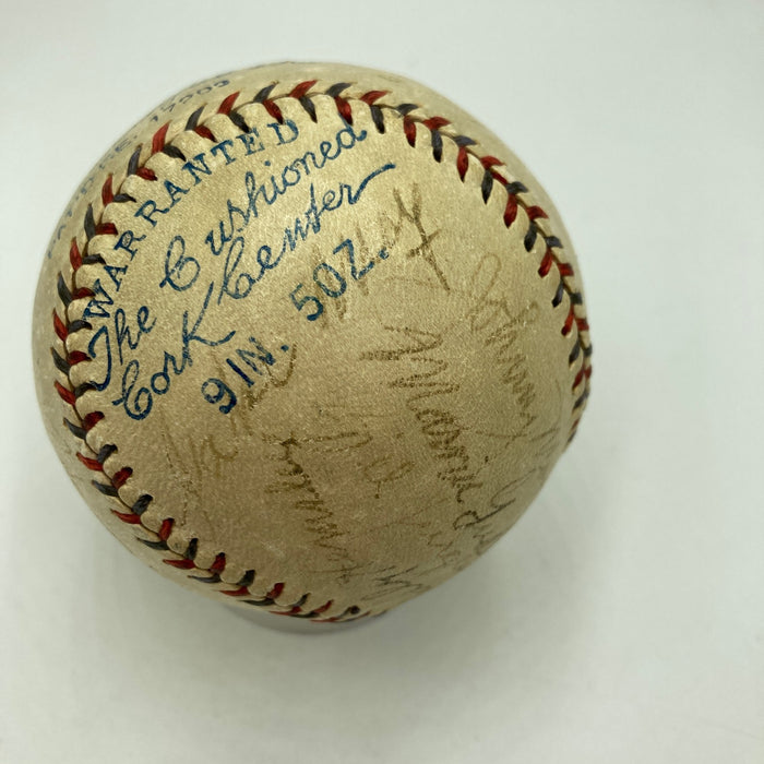 Babe Ruth & Chicago Cubs 1932 World Series Called Shot Signed Baseball PSA DNA