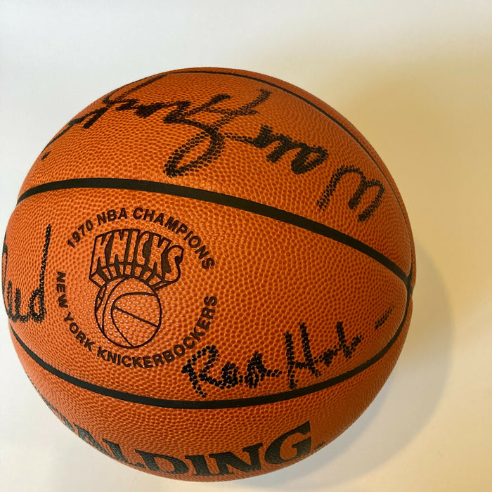 1969 - 1970 New York Knicks NBA Champs Team Signed Basketball Steiner COA