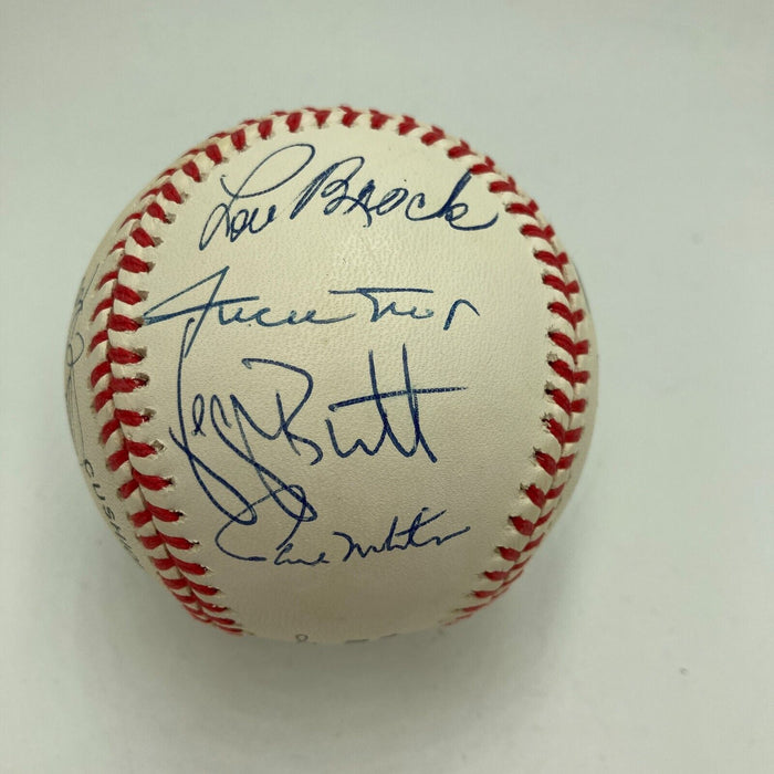 Willie Mays Hank Aaron Stan Musial 3,000 Hit Club Signed Baseball 13 Sig JSA COA