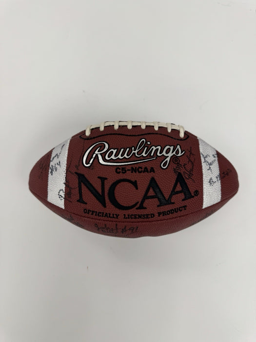 1997 Michigan Wolverines National Champs Team Signed Football Tom Brady JSA COA