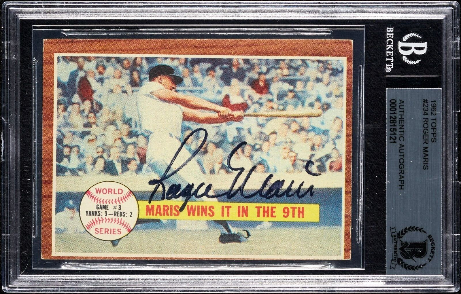 1962 Topps World Series Game 3 (Roger Maris Wins It In The 9th