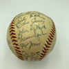 1957 Milwaukee Braves World Series Champs Team Signed Baseball Hank Aaron JSA