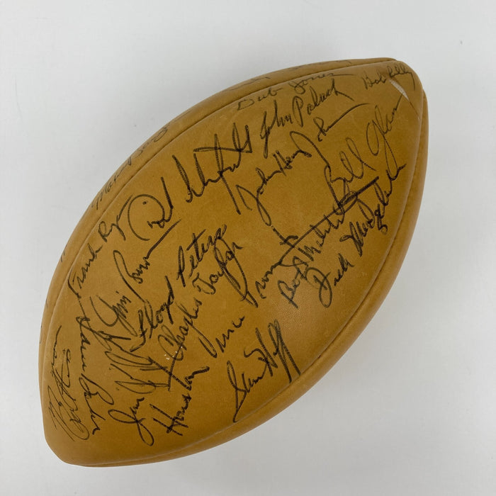 1965 Pro Bowl Team Signed Football 35 Sigs With Jim Brown JSA COA