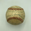 Cy Young Ed Walsh Lefty Grove Mickey Cochrane HOF Multi Signed Baseball JSA COA