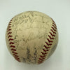 1938 Cincinnati Reds Team Signed Baseball Ernie Lombardi Beckett COA