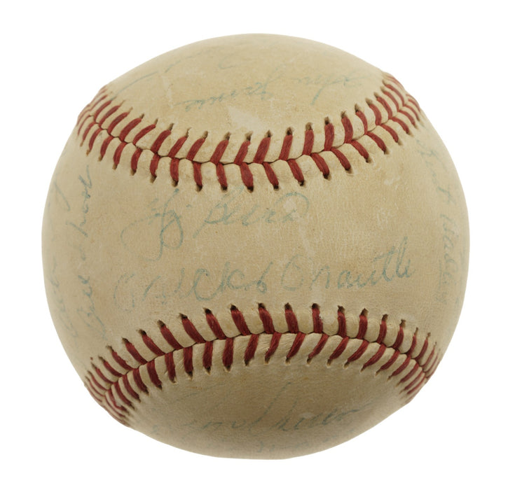 Roger Maris 1960 New York Yankees AL Champs Team Signed Baseball JSA COA