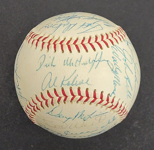 Beautiful 1968 Detroit Tigers World Series Champs Team Signed Baseball JSA COA