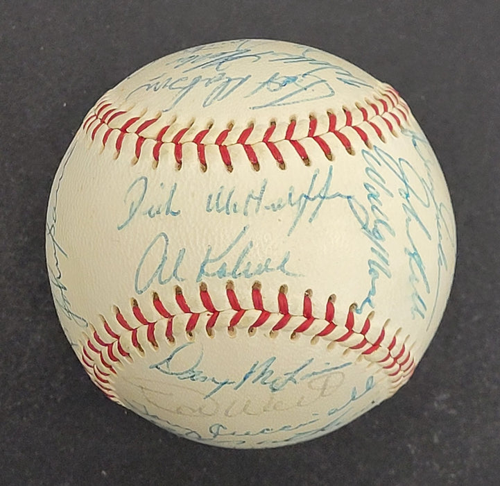 Beautiful 1968 Detroit Tigers World Series Champs Team Signed Baseball JSA COA