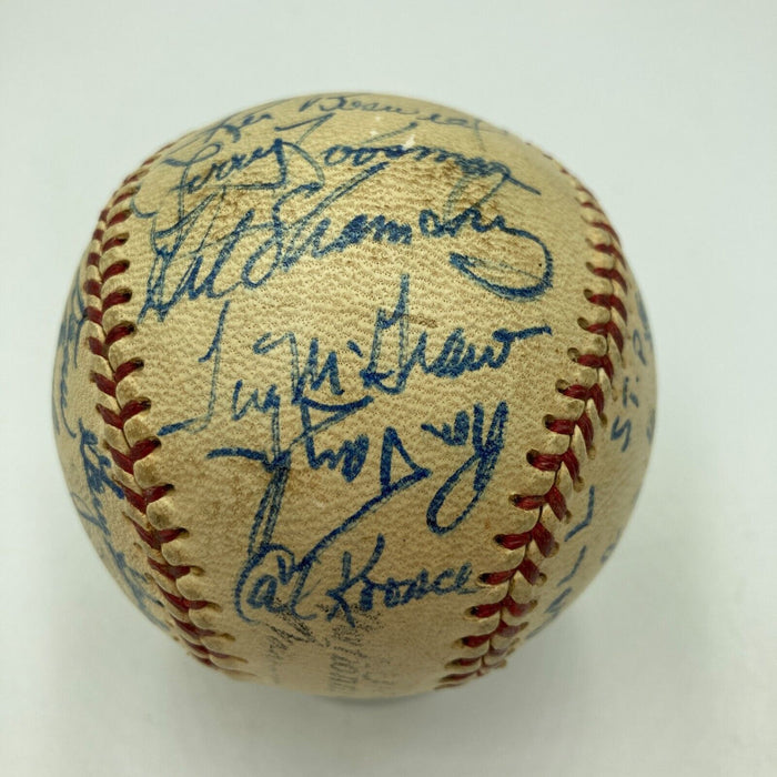 Beautiful 1969-1970 New York Mets Team Signed Baseball Nolan Ryan JSA COA