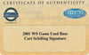 2001 World Series Game 1 Game Used Base Signed By Curt Schilling Steiner COA