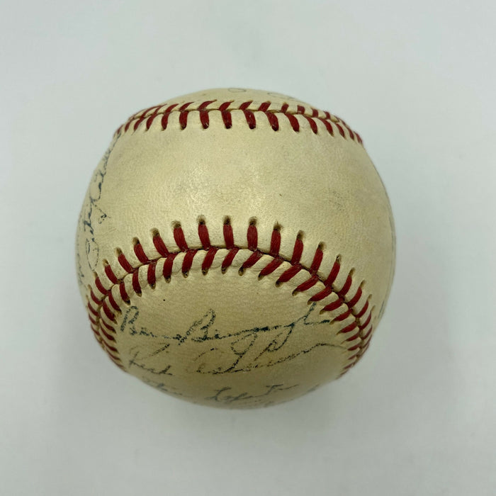 1950 Philadelphia Phillies NL Champs Team Signed Baseball The Whiz Kids JSA COA