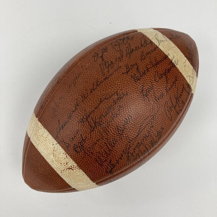 1962 Green Bay Packers NFL Champs Team Signed Football Vince Lombardi PSA DNA