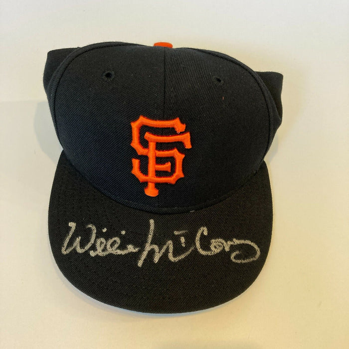 Willie Mccovey Signed Authentic San Francisco Giants Hat With Fleer COA