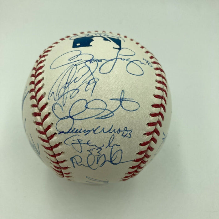 2012 New York Yankees Team Signed Baseball Derek Jeter Mariano Rivera Steiner