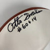 Otto Graham Signed Authentic Wilson NFL Football PSA DNA Graded 9 MINT