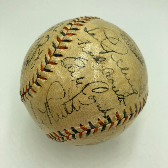 Babe Ruth & Lou Gehrig 1934 New York Yankees Team Signed Baseball PSA DNA