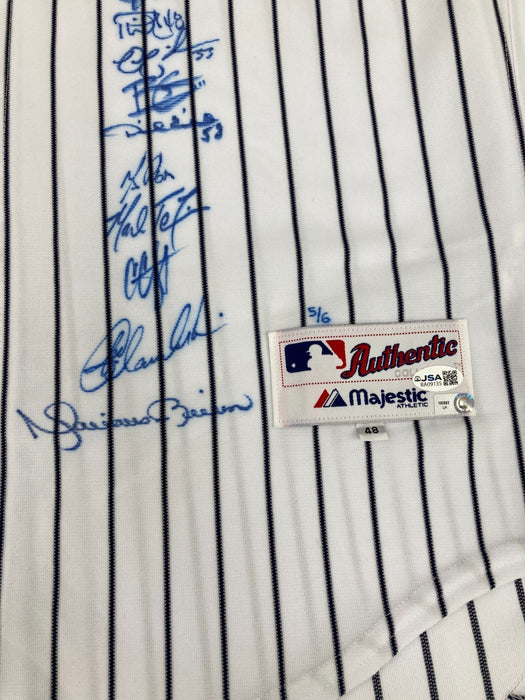 2009 New York Yankees World Series Champs Team Signed Jersey #5/6 Steiner & JSA