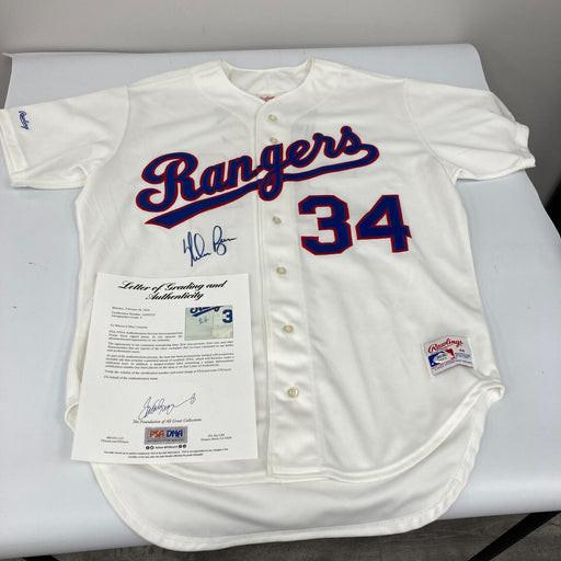 Nolan Ryan Signed Texas Rangers Authentic Game Model Jersey PSA DNA MINT 9