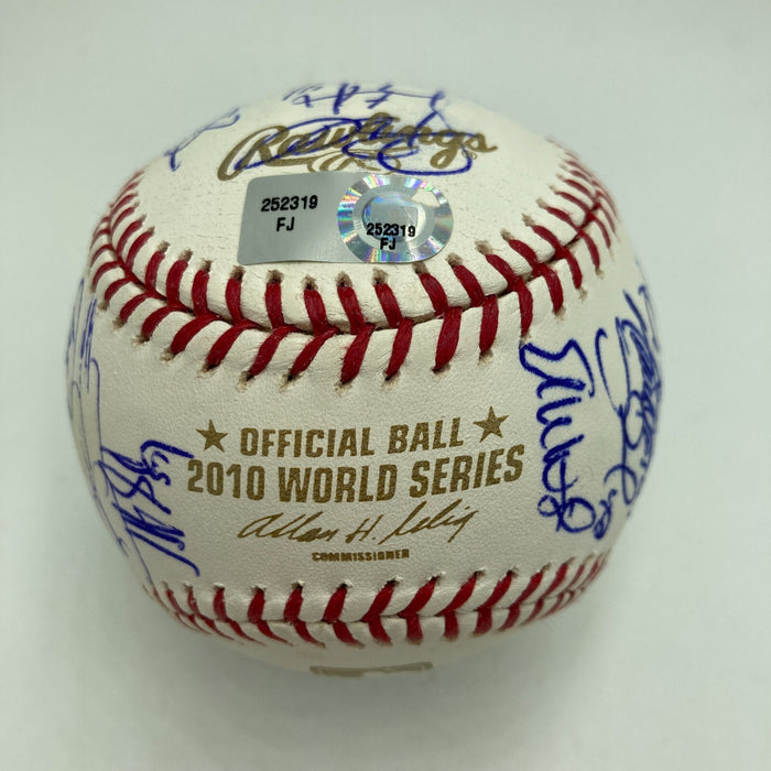 2010 San Francisco Giants World Series Champs Team Signed Baseball MLB Hologram