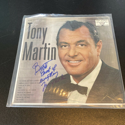 Tony Martin Signed Autographed Vintage LP Record