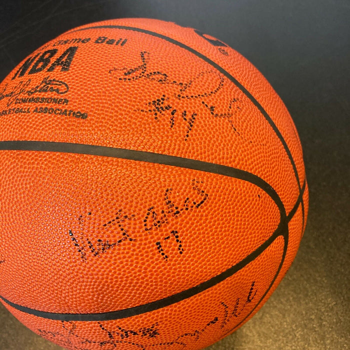 1992-93 Seattle Supersonics Team Signed NBA Game Basketball Gary Payton