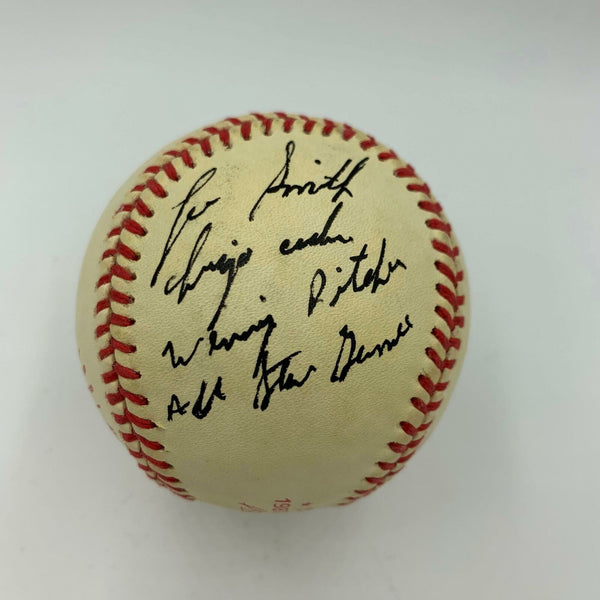 Lee Smith All Star Game Winning Pitcher Signed 1981 All Star Game Baseball JSA
