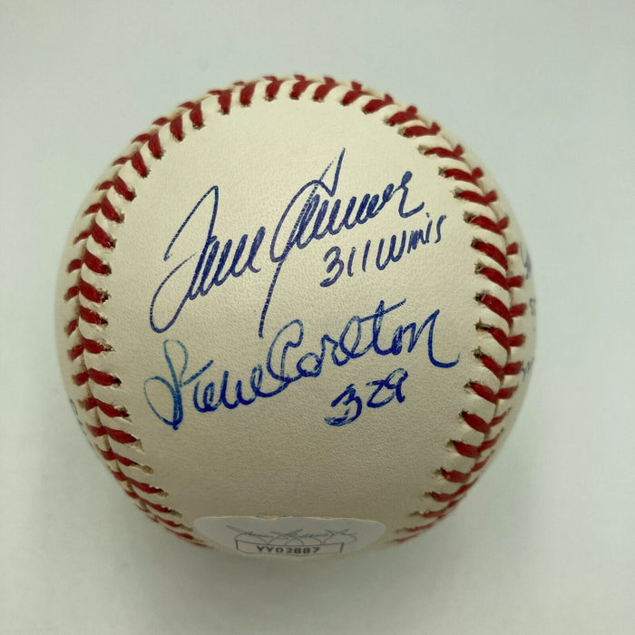 300 Win Club Signed Baseball With Inscriptions Nolan Ryan Tom Seaver JSA COA