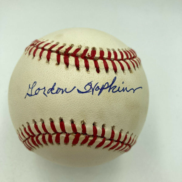 Gordon Hopkins Signed Official Major League Baseball Negro League Legend JSA COA