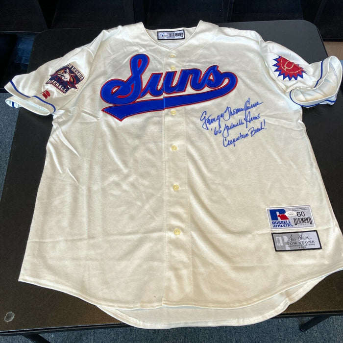 Tom Seaver "George Thomas" Full Name Signed 1966 Mets Minor League Jersey JSA