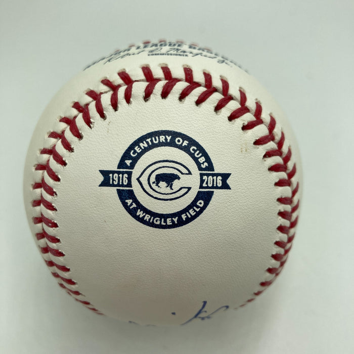 Ryne Sandberg HOF 2005 #23 Signed 1916-2016 100 Yrs Wrigley Signed Baseball PSA