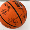 1992-93 Portland Trail Blazers Team Signed Basketball Clyde Drexler Team COA