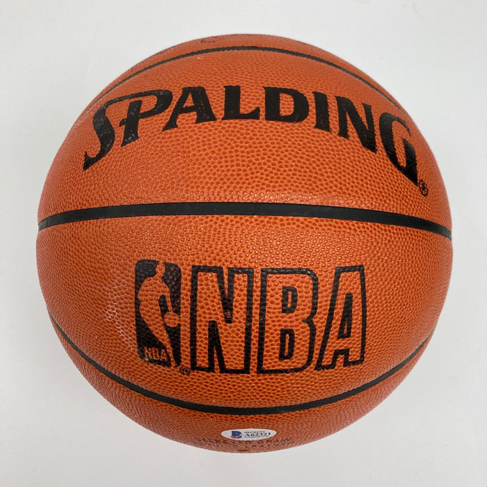 Wilt Chamberlain "Peace" Signed Spalding Official NBA Game Basketball Beckett
