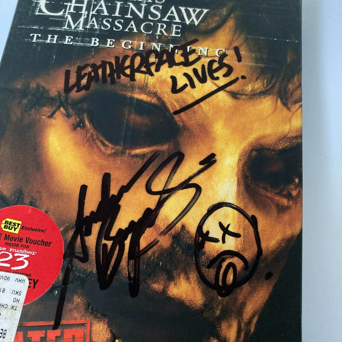 Andrew Bryniarski Signed The Texas Chainsaw Massacre DVD Movie JSA COA