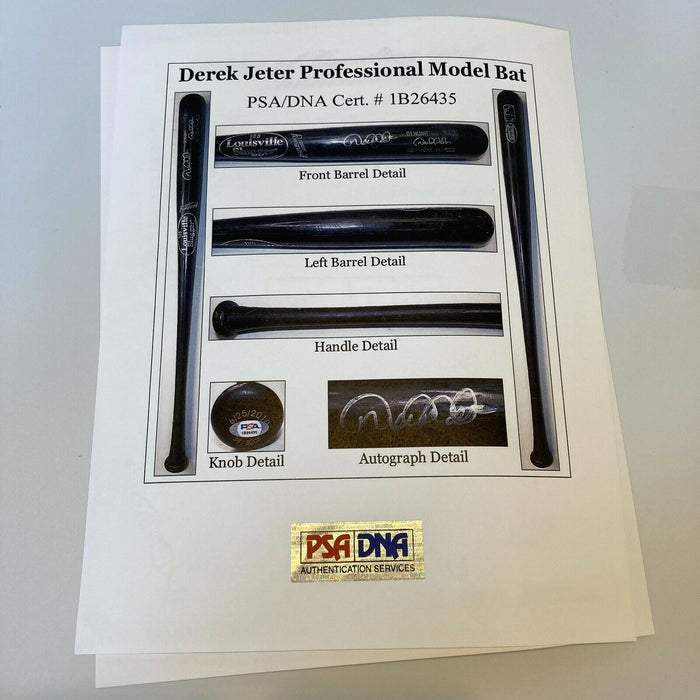 Derek Jeter Signed 2010 Game Used Baseball Bat PSA DNA 9.5 New York Yankees