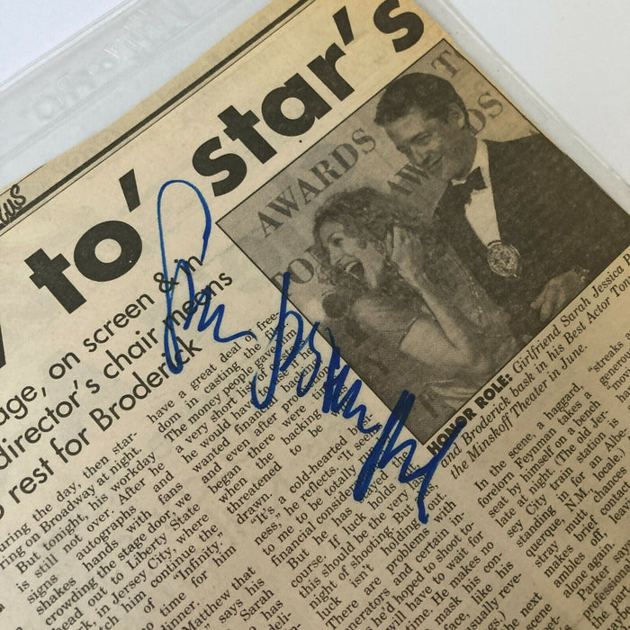 Sarah Jessica Parker Signed Autographed Newspaper Photo With JSA COA